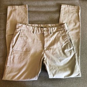 Slim khaki pants